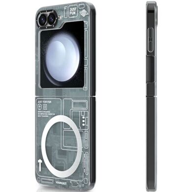 Защитный чехол YOUNGKIT Technology Series для Samsung Galaxy Flip 6 - Technology Black
