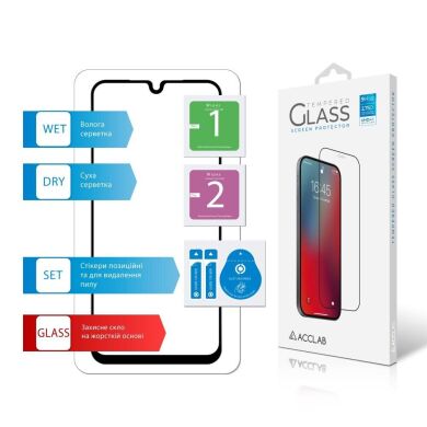 Защитное стекло ACCLAB Full Glue для Samsung Galaxy A18 (A185) - Black