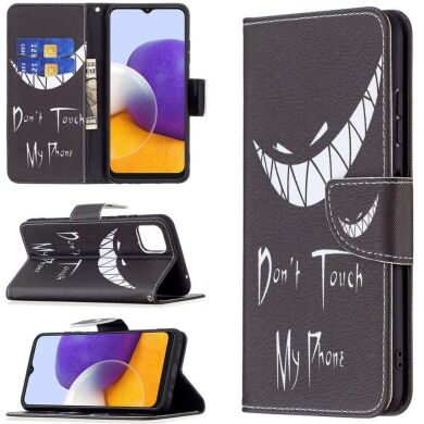 Чохол-книжка Deexe Color Wallet для Samsung Galaxy A22 5G (A226) - Evil Grin