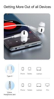 Гарнитура Baseus Encok CZ18 Type-C (A00170100213-Z1) - White