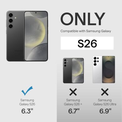 Ультратонкий чохол Pitaka Edge Ultra-Slim Case для Samsung Galaxy S26 (S942) KS2601 - Black / Grey (Twill)