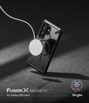 Защитный чехол Ringke Fusion X MagSafe для Samsung Galaxy S25 Ultra (S938) 8800274969155 - Black