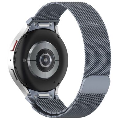 Ремешок Deexe Milanese QuickFit для Samsung Galaxy Watch 4 / 4 Classic / 5 / 5 Pro / 6 / 6 Classic - Space Grey