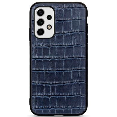 Шкіряний чохол UniCase Croco Skin для Samsung Galaxy A23 (A235) - Blue