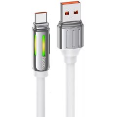 Кабель Hoco U136 Prize USB to Type-C (5A, 1.2m) - White