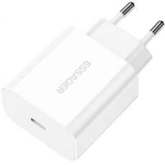 Сетевое зарядное устройство ESSAGER Vanjane Travel PD20W Type-C (ECTC-FJB02-P) - White