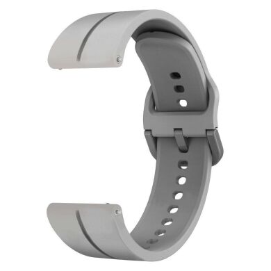 Ремінець Deexe Soft Line для годинників з шириною кріплення 22мм - Light Grey