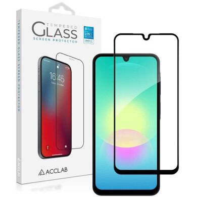 Защитное стекло ACCLAB Full Glue для Samsung Galaxy A18 (A185) - Black
