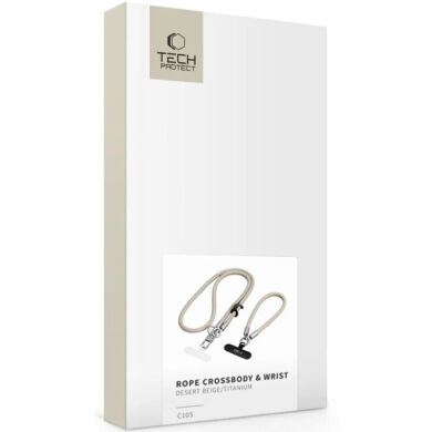 Набор ремешков Tech-Protect C10S Rope Crossbody - Beige / Titanium