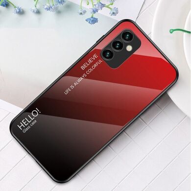 Защитный чехол Deexe Gradient Color для Samsung Galaxy M23 (M236) - Black / Red