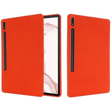 Захисний чохол Deexe Silicone Shell для Samsung Galaxy Tab S9 FE Plus (X610.616) - Red