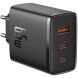 Сетевое зарядное устройство Baseus Cube Pro 2C+U (65W) P10152301113-00 - Black. Фото 1 из 23