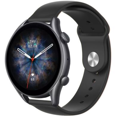 Ремешок ArmorStandart Silicone Watch Strap для часов с шириной крепления 22мм - Black