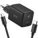 Мережевий зарядний пристрій Spigen EE451EU 45W + кабель Type-C to Type-C - Black