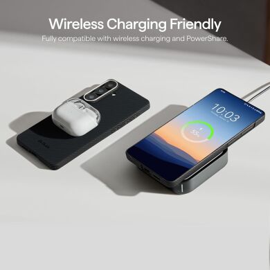 Ультратонкий чохол Pitaka Edge Ultra-Slim Case для Samsung Galaxy S26 (S942) KS2601 - Black / Grey (Twill)