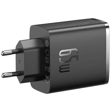 Сетевое зарядное устройство Baseus Cube Pro 2C+U (65W) P10152301113-00 - Black