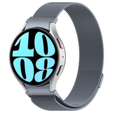 Ремешок Deexe Milanese QuickFit для Samsung Galaxy Watch 4 / 4 Classic / 5 / 5 Pro / 6 / 6 Classic - Space Grey