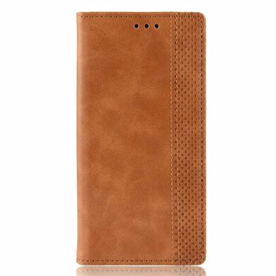 Чехол Deexe Retro Style для Samsung Galaxy S20 Plus (G985) - Brown