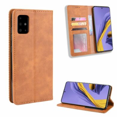 Чехол Deexe Retro Style для Samsung Galaxy S20 Plus (G985) - Brown