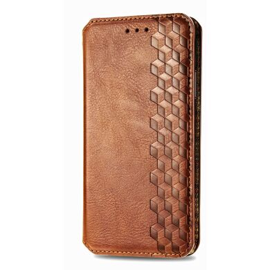 Чехол Deexe Rhombus Wallet для Samsung Galaxy S26 Ultra (S948) - Brown