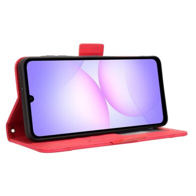 Чехол Deexe Wallet Stand для Samsung Galaxy A07 (A075) - Red