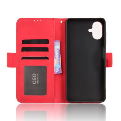 Чехол Deexe Wallet Stand для Samsung Galaxy A07 (A075) - Red
