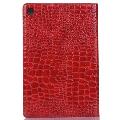 Чехол для Deexe Crocodile Style для Samsung Galaxy Tab A7 10.4 (2020) - Red