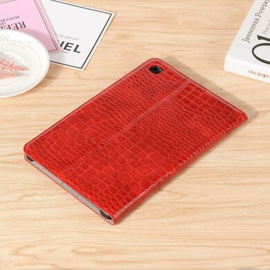 Чохол для Deexe Crocodile Style для Samsung Galaxy Tab S6 lite / S6 Lite (2022/2024) - Red