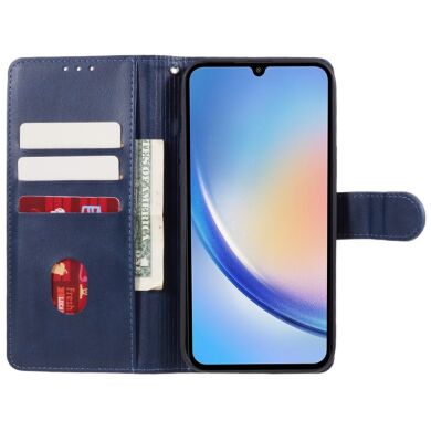 Чехол-книжка Deexe Classic Stand для Samsung Galaxy M35 (M356) - Blue