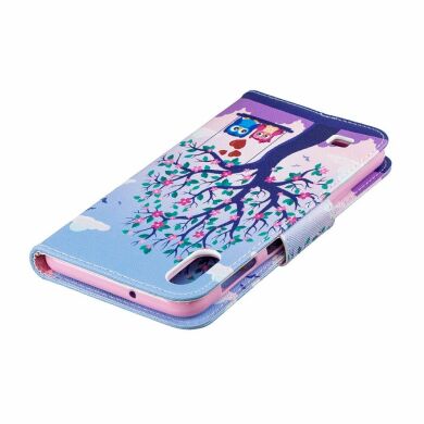 Чохол-книжка Deexe Color Wallet для Samsung Galaxy A10 (A105) - Two Swinging Owls