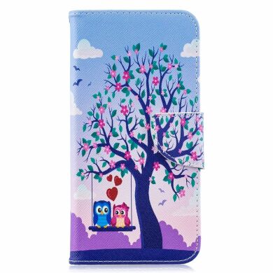 Чохол-книжка Deexe Color Wallet для Samsung Galaxy A10 (A105) - Two Swinging Owls