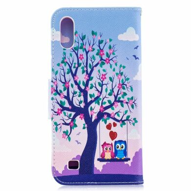 Чехол-книжка Deexe Color Wallet для Samsung Galaxy A10 (A105) - Two Swinging Owls