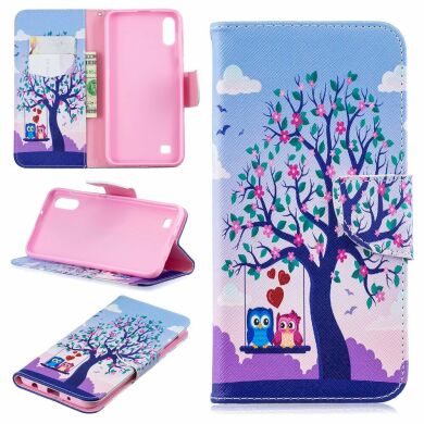 Чохол-книжка Deexe Color Wallet для Samsung Galaxy A10 (A105) - Two Swinging Owls
