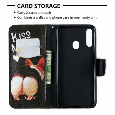 Чехол-книжка Deexe Color Wallet для Samsung Galaxy A20s (A207) - Corgi