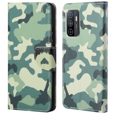 Чехол-книжка Deexe Color Wallet для Samsung Galaxy A53 - Camouflage