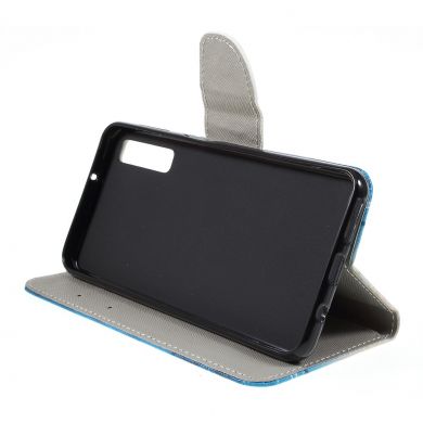 Чехол-книжка Deexe Color Wallet для Samsung Galaxy A7 2018 (A750) - Blue Butterfly