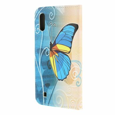 Чехол-книжка Deexe Color Wallet для Samsung Galaxy M10 (M105) - Blue Butterfly