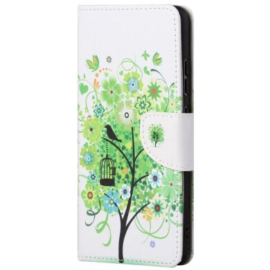 Чехол-книжка Deexe Color Wallet для Samsung Galaxy M52 (M526) - Green Tree