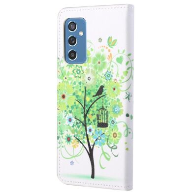 Чехол-книжка Deexe Color Wallet для Samsung Galaxy M52 (M526) - Green Tree