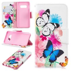 Чохол-книжка Deexe Color Wallet для Samsung Galaxy S10e (G970), Butterflies and Flowers