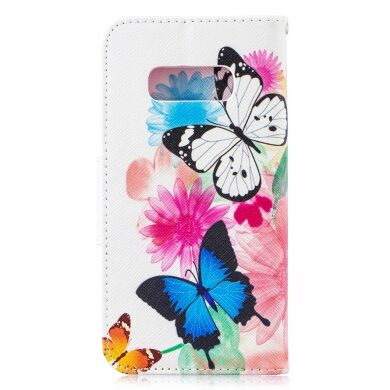 Чехол-книжка Deexe Color Wallet для Samsung Galaxy S10e (G970) - Butterflies and Flowers