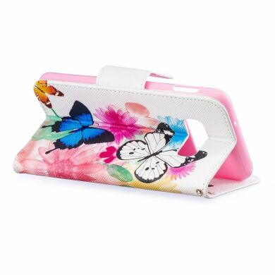 Чохол-книжка Deexe Color Wallet для Samsung Galaxy S10e (G970), Butterflies and Flowers