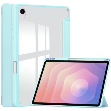 Чехол-книжка Deexe Crystal Back для Samsung Galaxy Tab S11 (X730/X736) - Baby Blue
