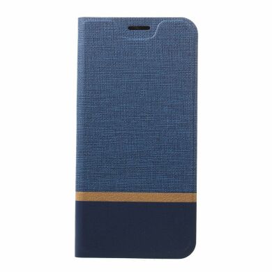 Чехол-книжка Deexe Lines Texture для Samsung Galaxy A20 (A205) / A30 (A305) - Blue