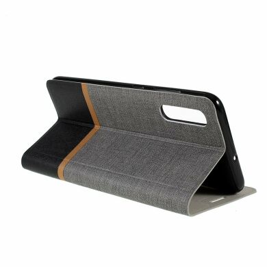 Чохол-книжка Deexe Lines Texture для Samsung Galaxy A70 (A705), Grey