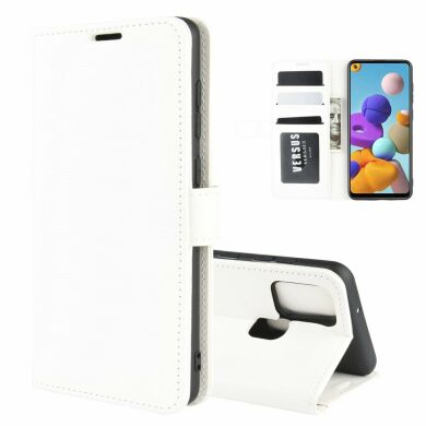 Чехол-книжка Deexe Wallet Style для Samsung Galaxy A21s (A217) - White