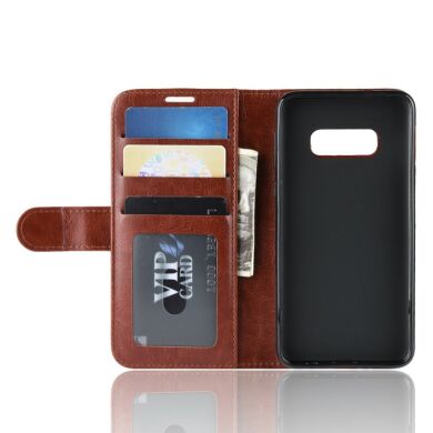 Чехол-книжка Deexe Wallet Style для Samsung Galaxy S10e - Brown