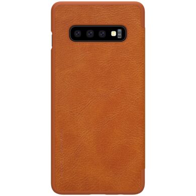 Чохол-книжка NILLKIN Qin Series для Samsung Galaxy S10, Brown