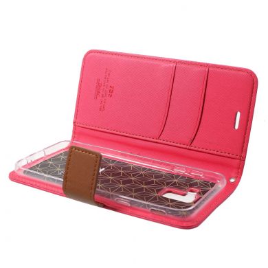 Чехол-книжка ROAR KOREA Cloth Texture для Samsung Galaxy J6 2018 (J600) - Magenta