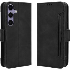 Чехол-книжка с кармашками Deexe Wallet Stand для Samsung Galaxy S26 FE - Black